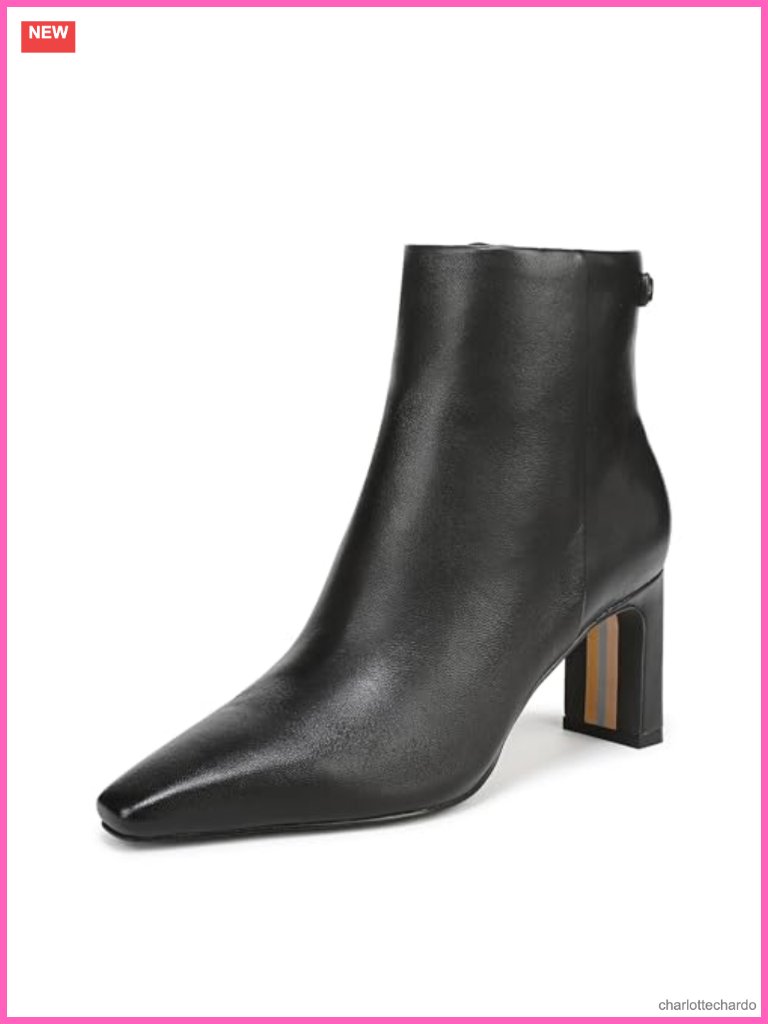 Ankle Boots With Block Heel And Zipper